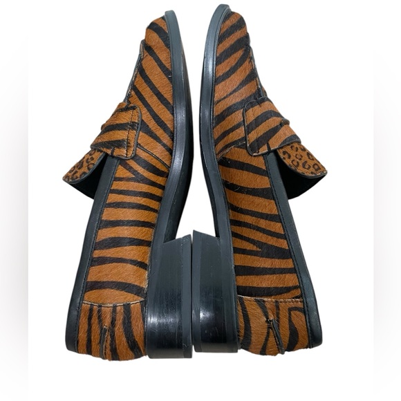 Franco Sarto A-Irena 2 Animal Print Leo Upper Leather Loafers Women Size 7M - Picture 4 of 11